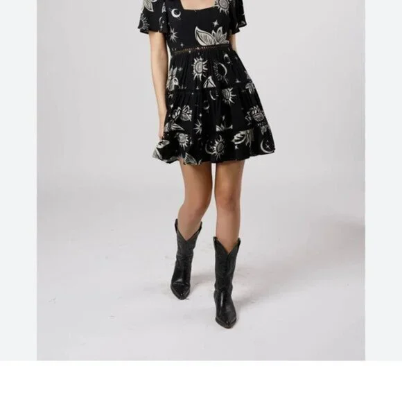 cocktail black dress for women Celestial Wrap Dress - Purple / Gold